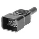 Metatropeis Antaptoras Netceed IEC Power Adaptor C20 Plug C20 Socket Straight Black