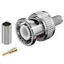 BNC Crimp Plug for RG58 Cable with Gold Pin