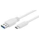 MicroConnect USB C to USB A Cable 0 2m White USB3 1CA02W