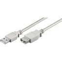 Microconnect USB Cable Extension A-A 3m M-F Light Grey