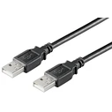MicroConnect USB2.0 A A 0.1m M M Black Hi Speed Cable
