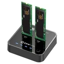 Techly Μετατροπείς Αντάπτορες USB 3.2 Type C 10Gbps SATA M2 SSD Cloner Docking Station