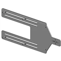 SpacePole Computer Monitor Stands Kiosk straight bracket Portrait 22 to 15 BLACK