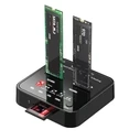 Αντάπτορες USB3.2 Type-C M.2 SATA NVMe SSD Clone Docking