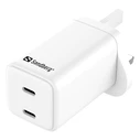 Sandberg Φορτιστής AC Dual USB-C PD65W UK