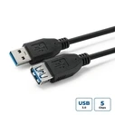 MicroConnect Καλώδια και Αντάπτορες USB 3.2 Gen 1 A-A 0.5m M-F Black