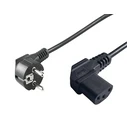 Power Cord CEE 7 7 C13 1m Angled Schuko Angled C13