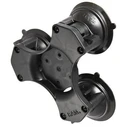 Default RAM Mounts Triple Suction Cup Base W O Ball