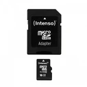 Κάρτα Μνήμης microSDHC 16GB Intenso 12/20 Class 10 Including Adapter
