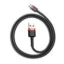 Καλώδιo USB Micro Baseus Cafule 1.5A 2m (red & black)