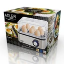 Βραστήρας Αυγών Adler AD 4486 8 egg(s) 800 W Black,Satin steel,Transparent