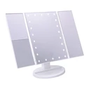 JOCCA Foldable Makeup Mirror with LED Light and 1X 2X 3X Magnification White