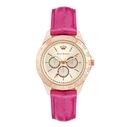 Γυναικείο Ρολόι Juicy Couture Jc1220Rgpk (38 mm) Δερμάτινο Λουράκι Ροζ