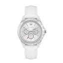 Γυναικείο Ρολόι Juicy Couture Jc1221Svwt (38 mm) Δερμάτινο Λουράκι Λευκό