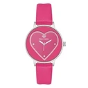 Γυναικείο Ρολόι Juicy Couture Jc1235Svhp (38 mm) Δερμάτινο Λουράκι Ροζ