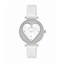 Γυναικείο Ρολόι Juicy Couture Jc1235Svwt (38 mm) Δερμάτινο Λουράκι Λευκό