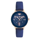 Γυναικείο Ρολόι Juicy Couture Jc1264Rgnv (38 mm) Δερμάτινο Λουράκι Μπλε