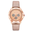Γυναικείο Ρολόι Juicy Couture Jc1294Rgrg (38 mm) Δερμάτινο Λουράκι Ροζ
