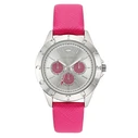 Γυναικείο Ρολόι Juicy Couture Jc1295Svhp (38 mm) Δερμάτινο Λουράκι Ροζ