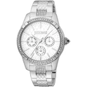 Γυναικείο Ρολόι Just Cavalli Jc1L173M0045 (38mm) Μεταλλικό Μπρασελέ Ασημί