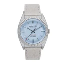Ρολόι Unisex Jason Hyde Jh10017 (40mm) Δερμάτινο Λουράκι Ασημί