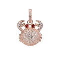 Γυναικείο Charm Lancaster Jla-Pen-Crab2 (1,5Mm) από Ασήμι White/Ip Pink