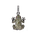 Γυναικείο Charm Lancaster Jla-Pen-Frog3 (1,5Mm) από Ασήμι Green/Black