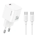 USAMS Wall Charger CC262 30W GaN White