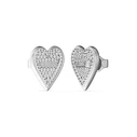 Γυναικεία Σκουλαρίκια Guess Jube03251Jwrh (1cm) από Ατσάλι Grey