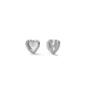 Γυναικεία Σκουλαρίκια Guess Jube04609Jwrh (1cm) από Ατσάλι Grey