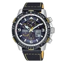 Ανδρικό Ρολόι Citizen Jy8078-01L (45mm) Δερμάτινο Λουράκι Μπλε