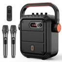 Karaoke JYX 65BT με 2x Μικρόφωνα & Ασύρματο χειριστήριο, 30W, 4400mah, Μαύρο