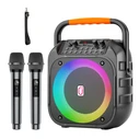 JYX Φορητό Ηχείο T26 T με 2 Μικρόφωνα 20W 4000mah LED Μαύρο