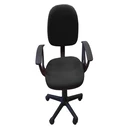 Velco Pro Systems Children's Office Chair Black with Armrests - Dimensions 57x47x81/92 cm (SKU K04767-1)
