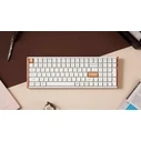 Gaming Πληκτρολόγιο Ασύρματο Keychron K4 HE (K4H-Q1) Special Wood Edition White Magnetic Hall Effect RGB 96% US