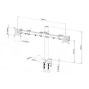 Βάση monitor Techly 13-27" Desk Stand for 2 with Clamp" ICA-LCD 482-D