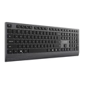 GEMBIRD KB-MCH-06 Slim Wired Multimedia USB Keyboard with Type-C Adapter, US-International Layout, Black