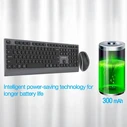 GEMBIRD KBS-WPS-02 Ασύρματο Σετ Πληκτρολόγιο & Ποντίκι Bluetooth US