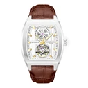 Kenneth Cole Men's Automatic Watch 40 mm Brown Leather Strap KCWGX0058801