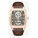 Kenneth Cole Men's Automatic Watch 40mm Brown Leather Strap KCWGX0058803