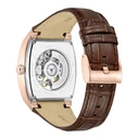 Kenneth Cole Men's Automatic Watch 40mm Brown Leather Strap KCWGX0058803