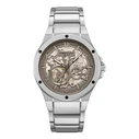 Kenneth Cole York Men's Automatic Skeleton Watch 42mm Grey Stainless Steel Bracelet KCWGY0063302