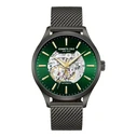 Kenneth Cole Men’s Automatic Watch 42mm KCWGY0064103 (Grey Stainless Steel, Green Dial)