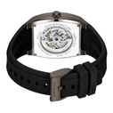 Kenneth Cole Men's Automatic Skeleton Watch 40mm Grey Silicone Strap KCWGZ0046102