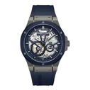 Kenneth Cole Men's Automatic Watch KCWGZ0063903 (43 mm) Grey Dial Blue Silicone Strap