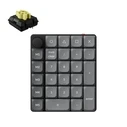 Keychron K0 Max (K0M-H4) QMK Wireless Custom Num Pad Mechanical Low Profile Banana Sw. RGB Hot-Swap
