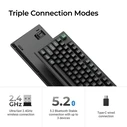 Keychron K10 Ultra K10U-H1 Ασύρματο Gaming Μηχανικό Πληκτρολόγιο Keychron Red (US)