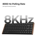 Keychron K3 Ultra 8K (K3U-H1) Μηχανικό Gaming Πληκτρολόγιο 75% Red - Wood Frame