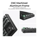 Keychron K8 Ultra (K8U-J3) Ασύρματο Gaming Μηχανικό Πληκτρολόγιο Tenkeyless με Keychron Brown διακόπτες (US)