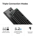 Keychron K8 Ultra (K8U-J3) Ασύρματο Gaming Μηχανικό Πληκτρολόγιο Tenkeyless με Keychron Brown διακόπτες (US)